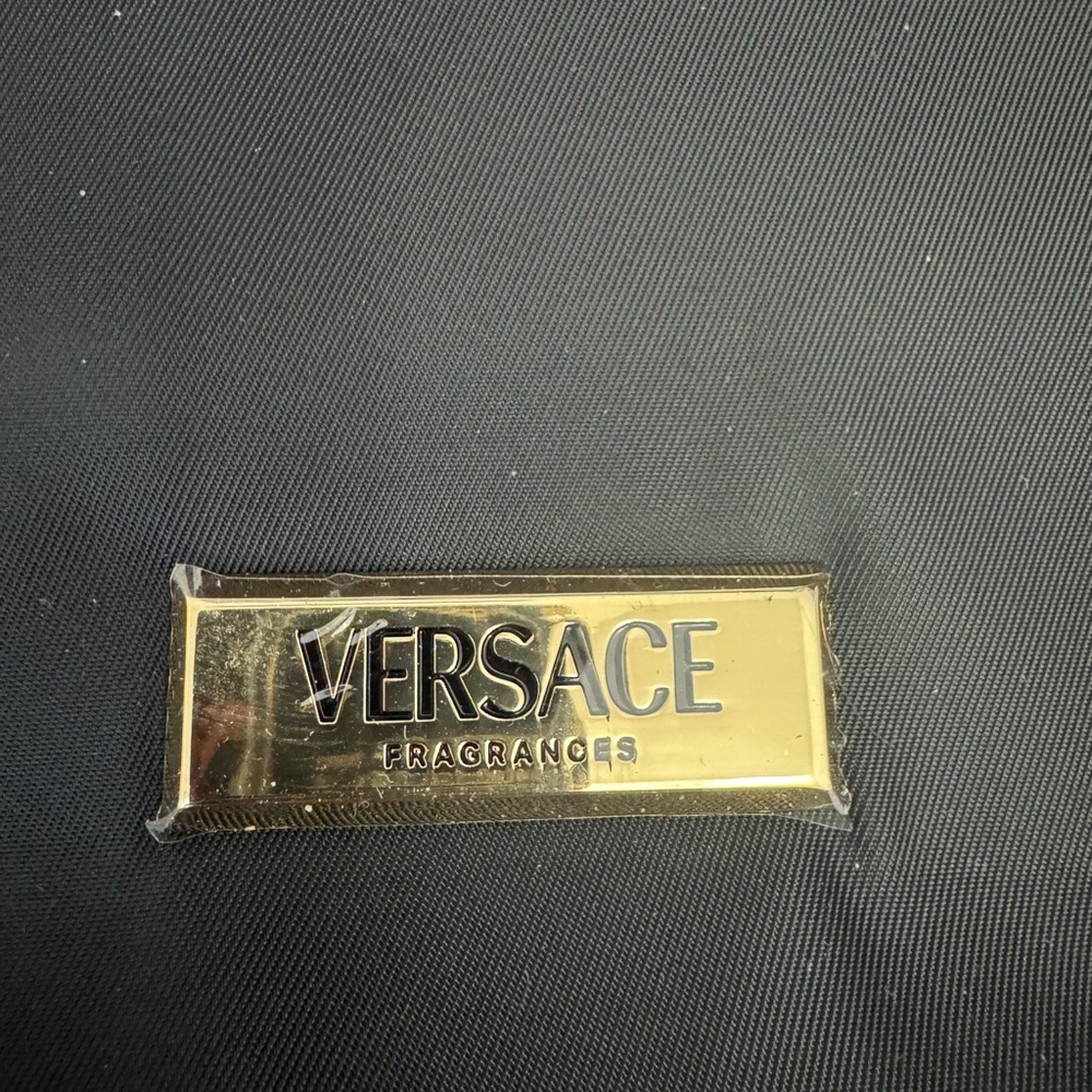 Versace Black Tote with Gold Accents - Picture 3 of 4